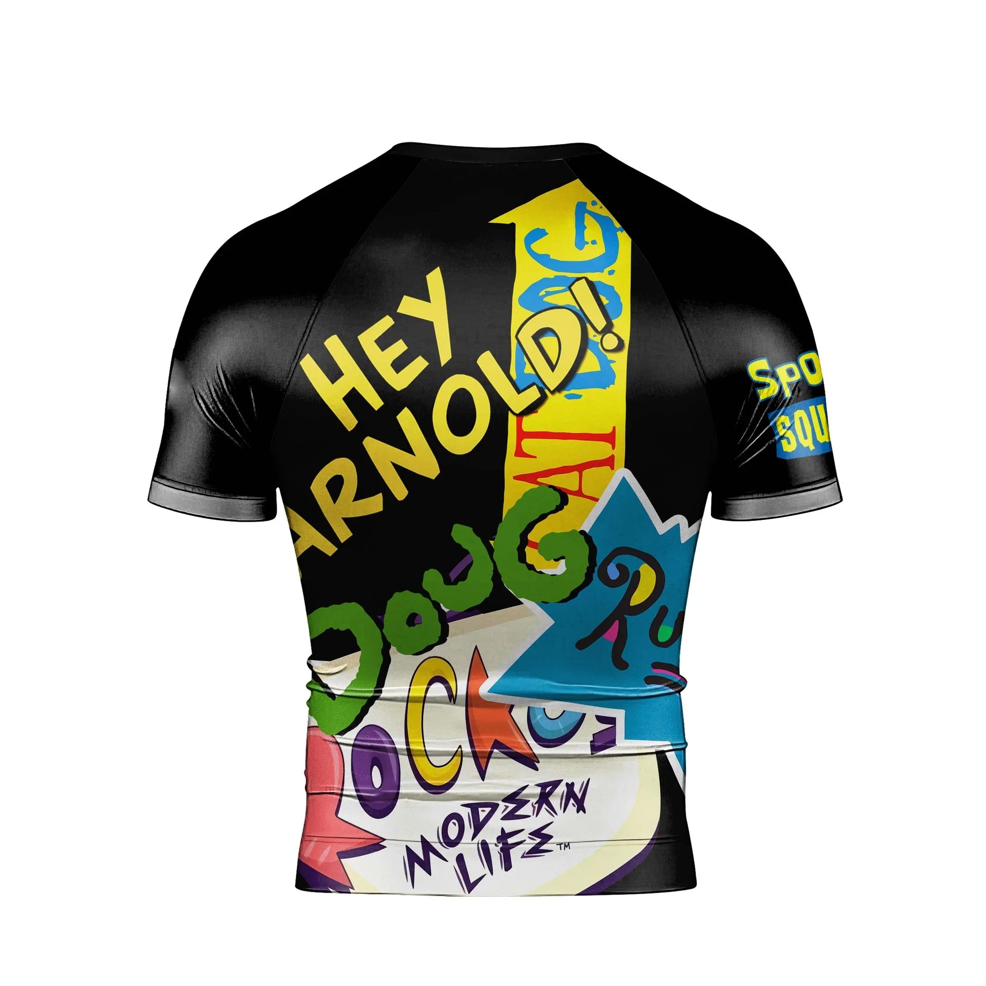 Pop Art Rocket Energy Black Rash Guard