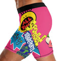 Pop Art Rocket Energy Pink Compression Shorts