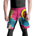 Pop Art Rocket Energy Pink Fight Shorts