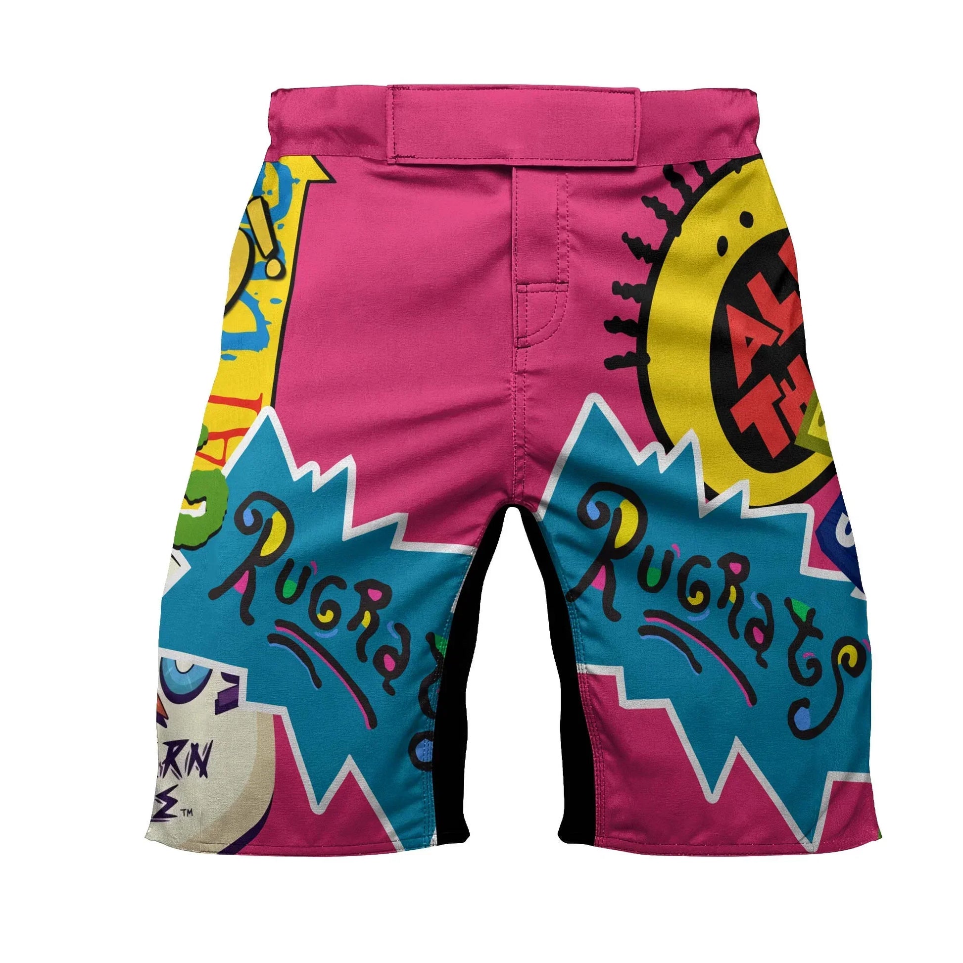 Pop Art Rocket Energy Pink Fight Shorts