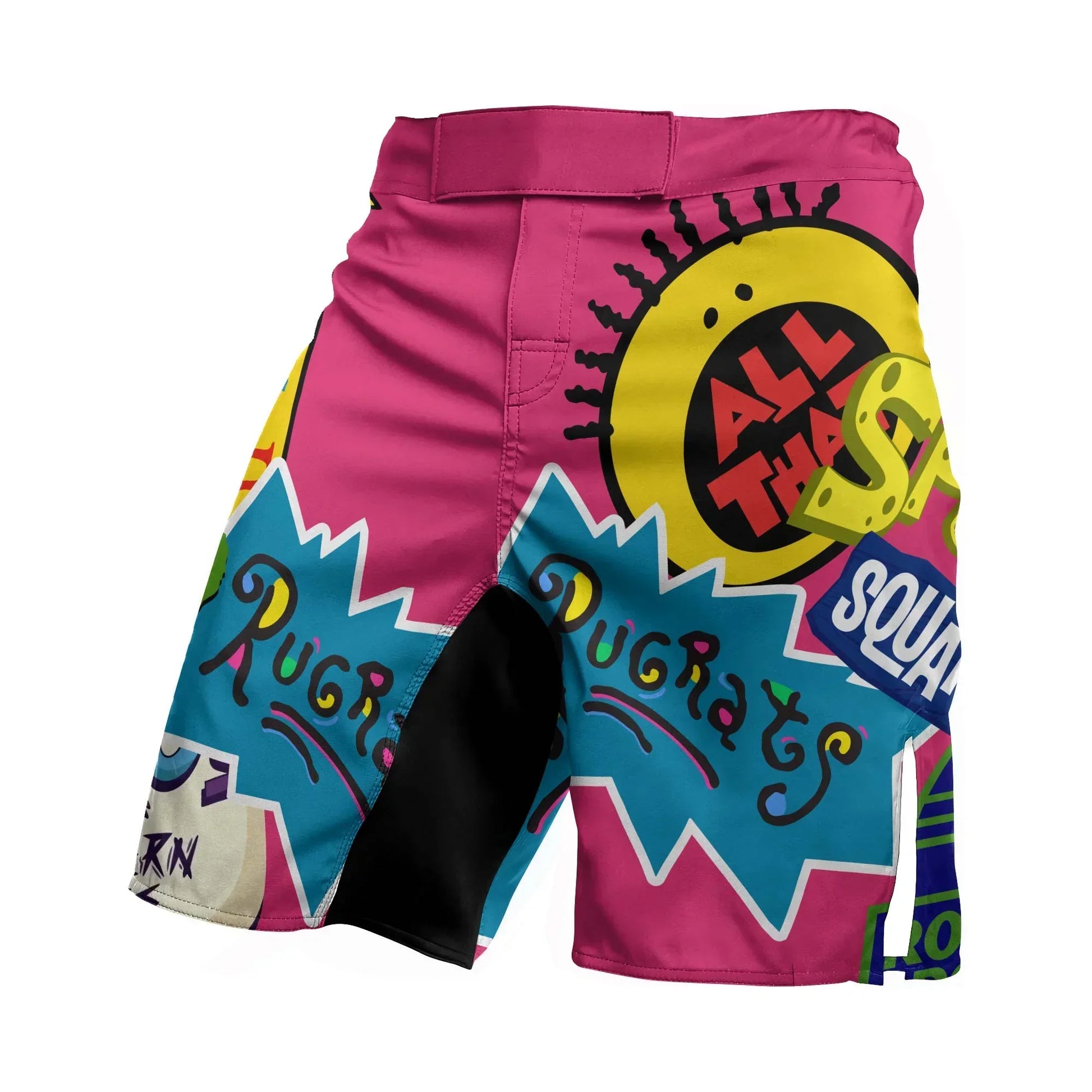 Pop Art Rocket Energy Pink Fight Shorts