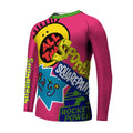 Pop Art Rocket Energy Pink Kids Rash Guard
