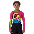 Pop Art Rocket Energy Pink Kids Rash Guard