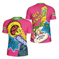 Pop Art Rocket Energy Pink Kids Rash Guard