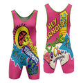 Pop Art Rocket Energy Pink Wrestling Singlet