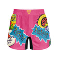 Pop Art Rocket Energy Pink Grappling Shorts
