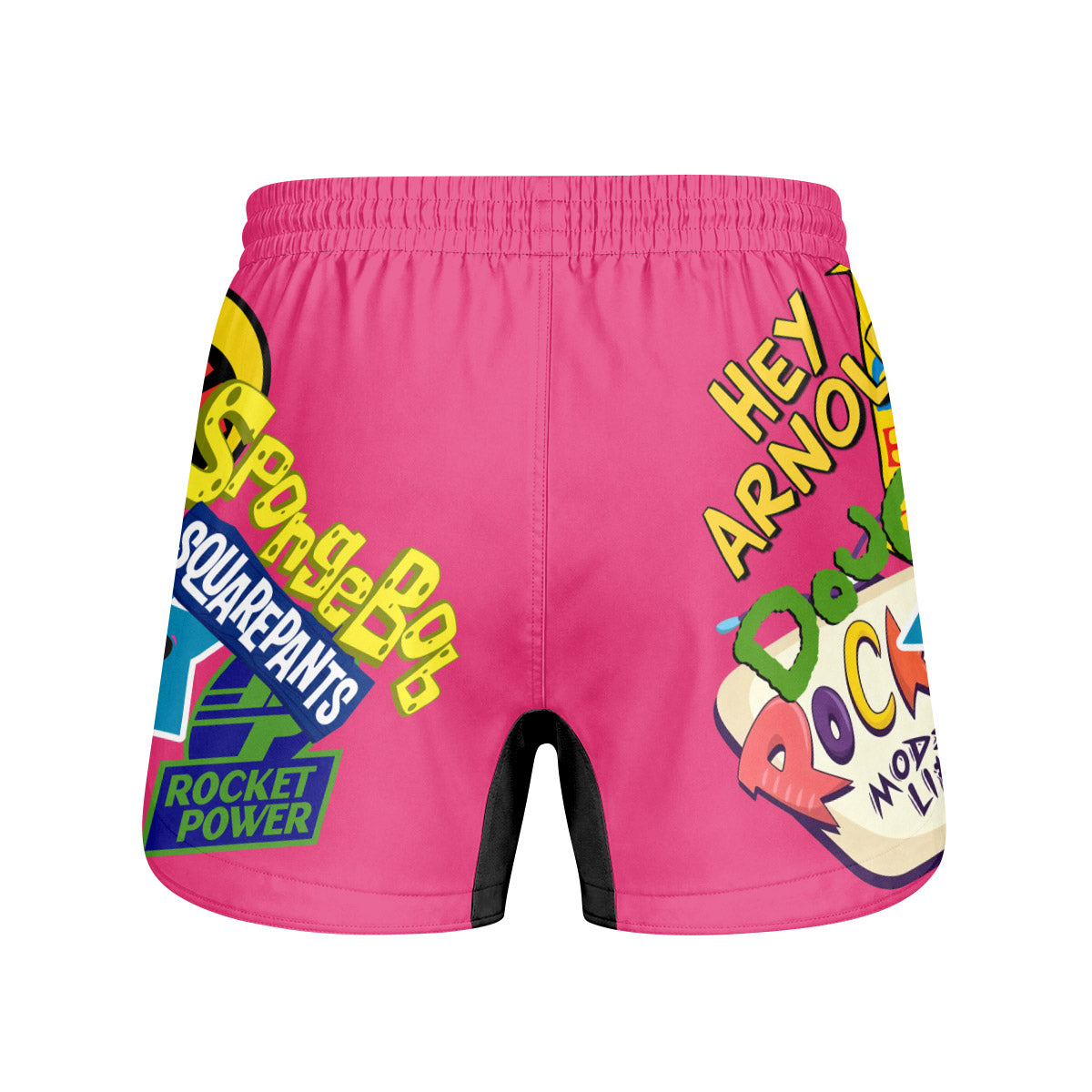 Pop Art Rocket Energy Pink Grappling Shorts