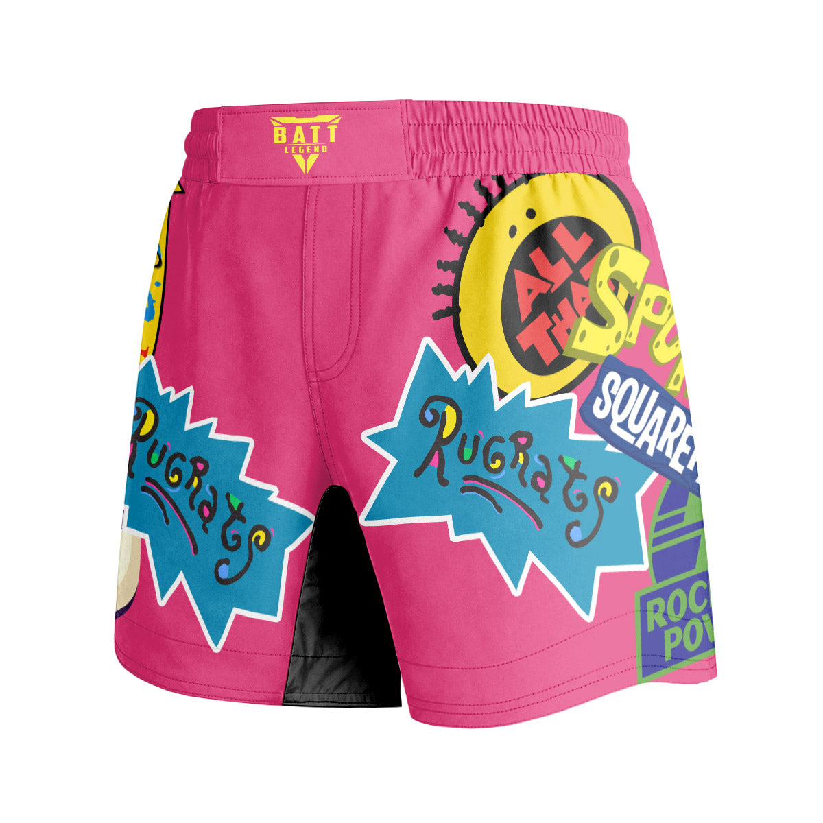 Pop Art Rocket Energy Pink Grappling Shorts