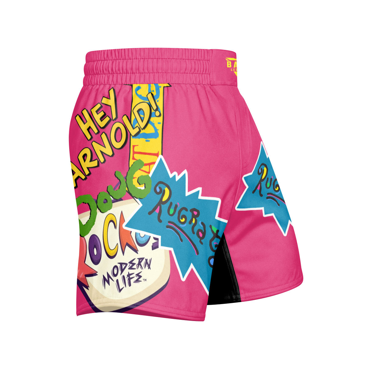 Pop Art Rocket Energy Pink Grappling Shorts