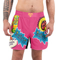 Pop Art Rocket Energy Pink Grappling Shorts