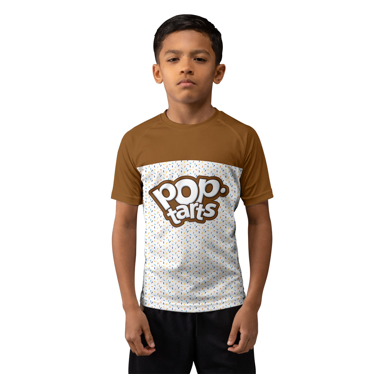 Pop Tarts Brown Kids Rash Guard