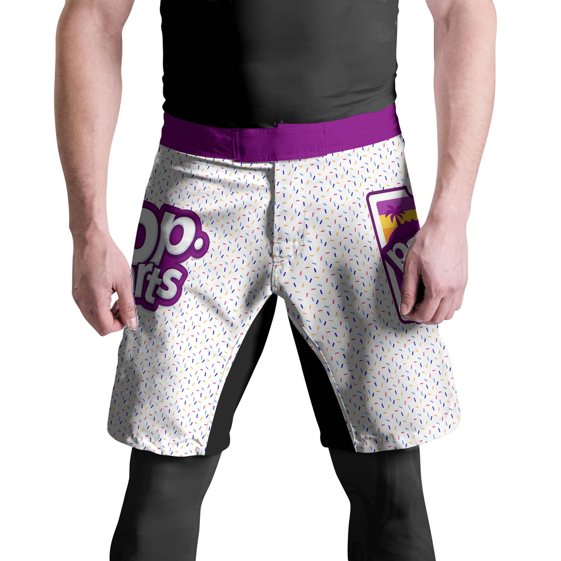 Pop Tarts Purple Fight Shorts