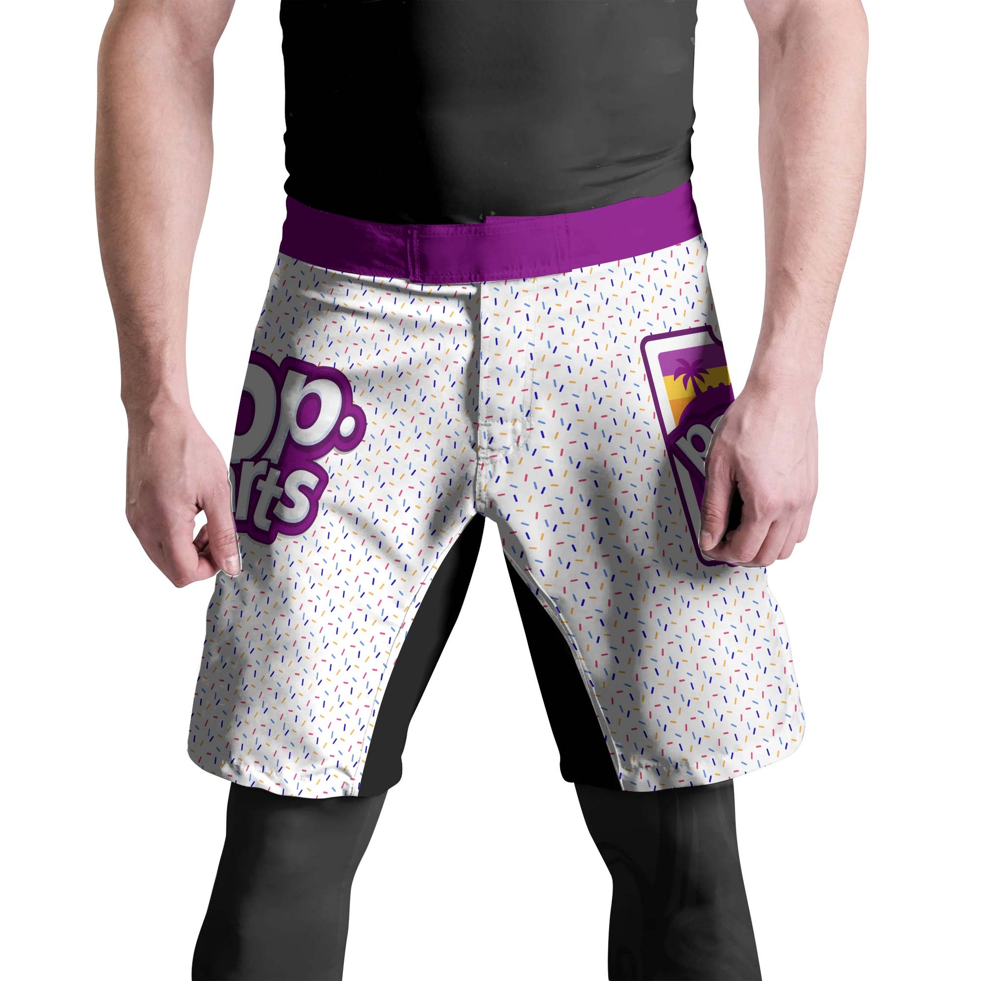 Pop Tarts Purple Fight Shorts