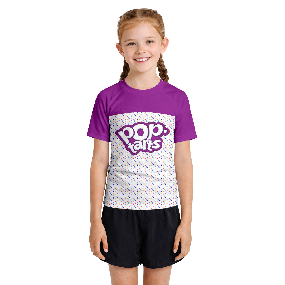 Pop Tarts Purple Kids Rash Guard