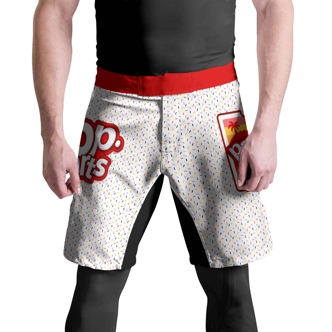 Pop Tarts Red Fight Shorts