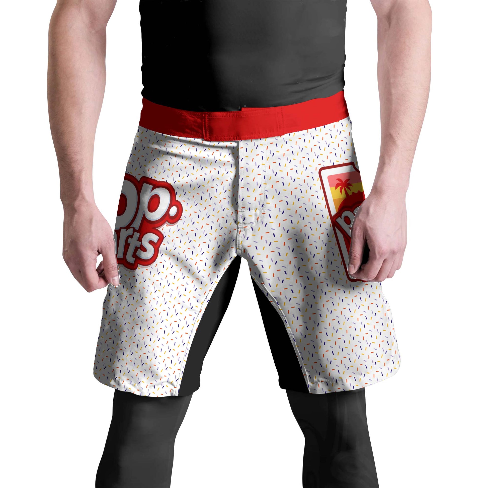 Pop Tarts Red Fight Shorts