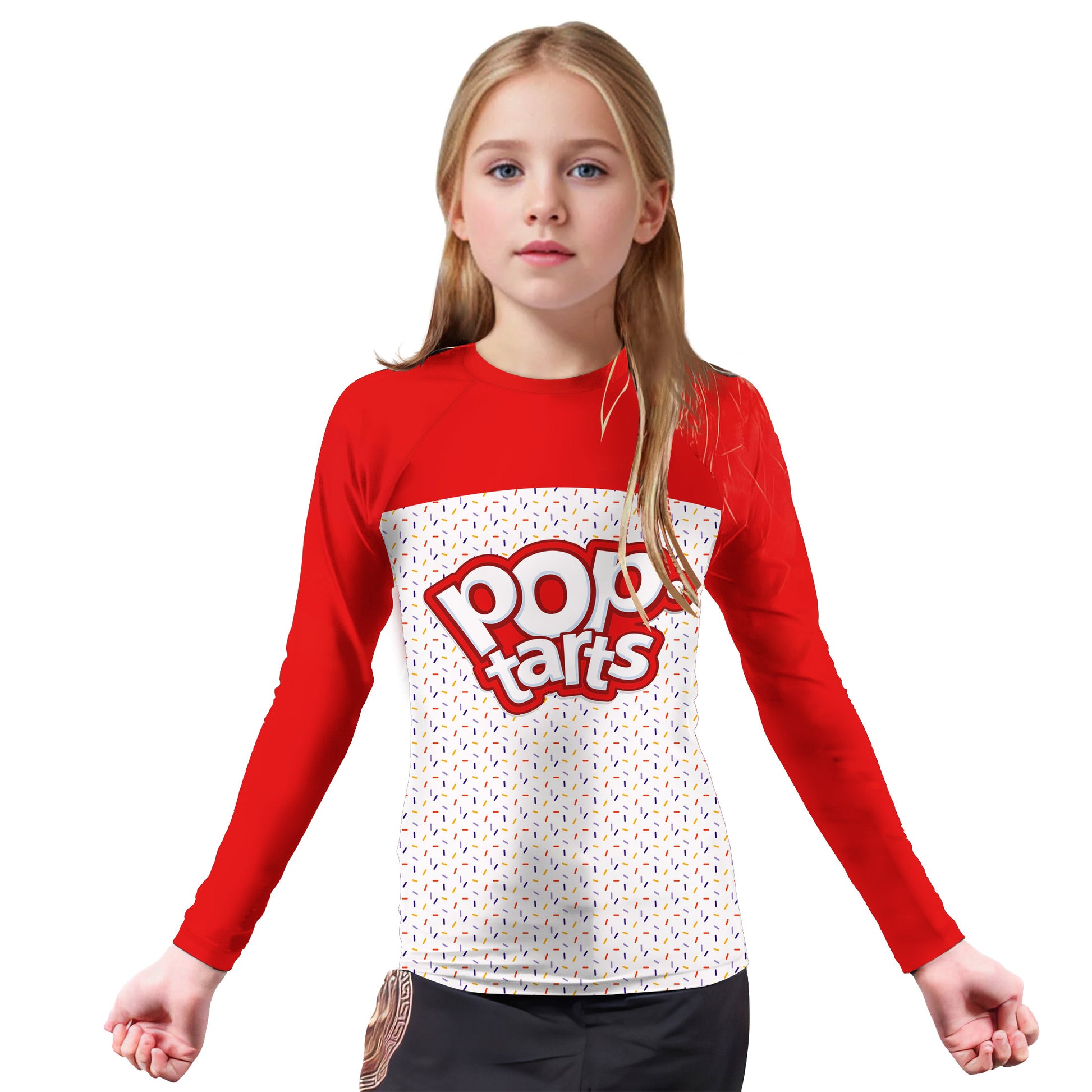 Pop Tarts Red Kids Rash Guard