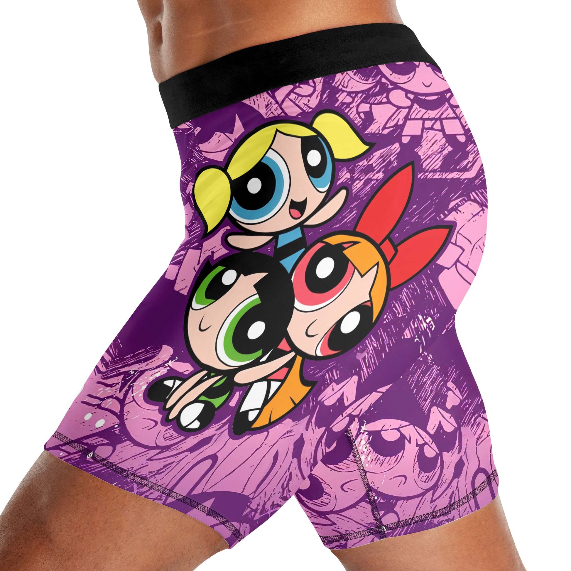 Powerpuff Girl Trio Violet Compression Shorts