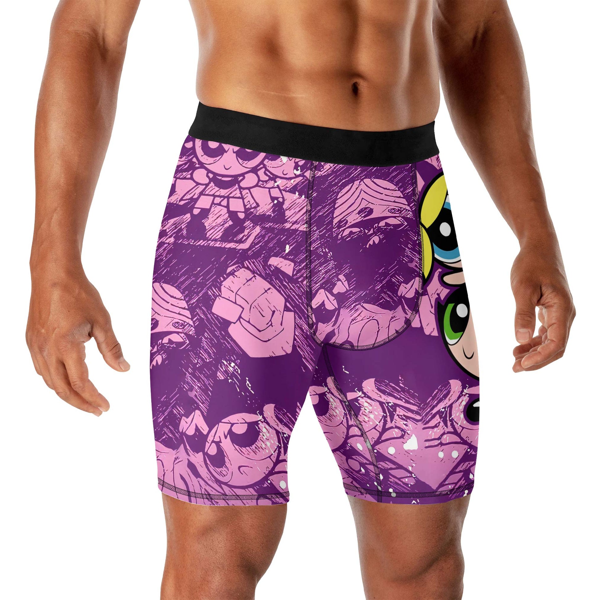 Powerpuff Girl Trio Violet Compression Shorts