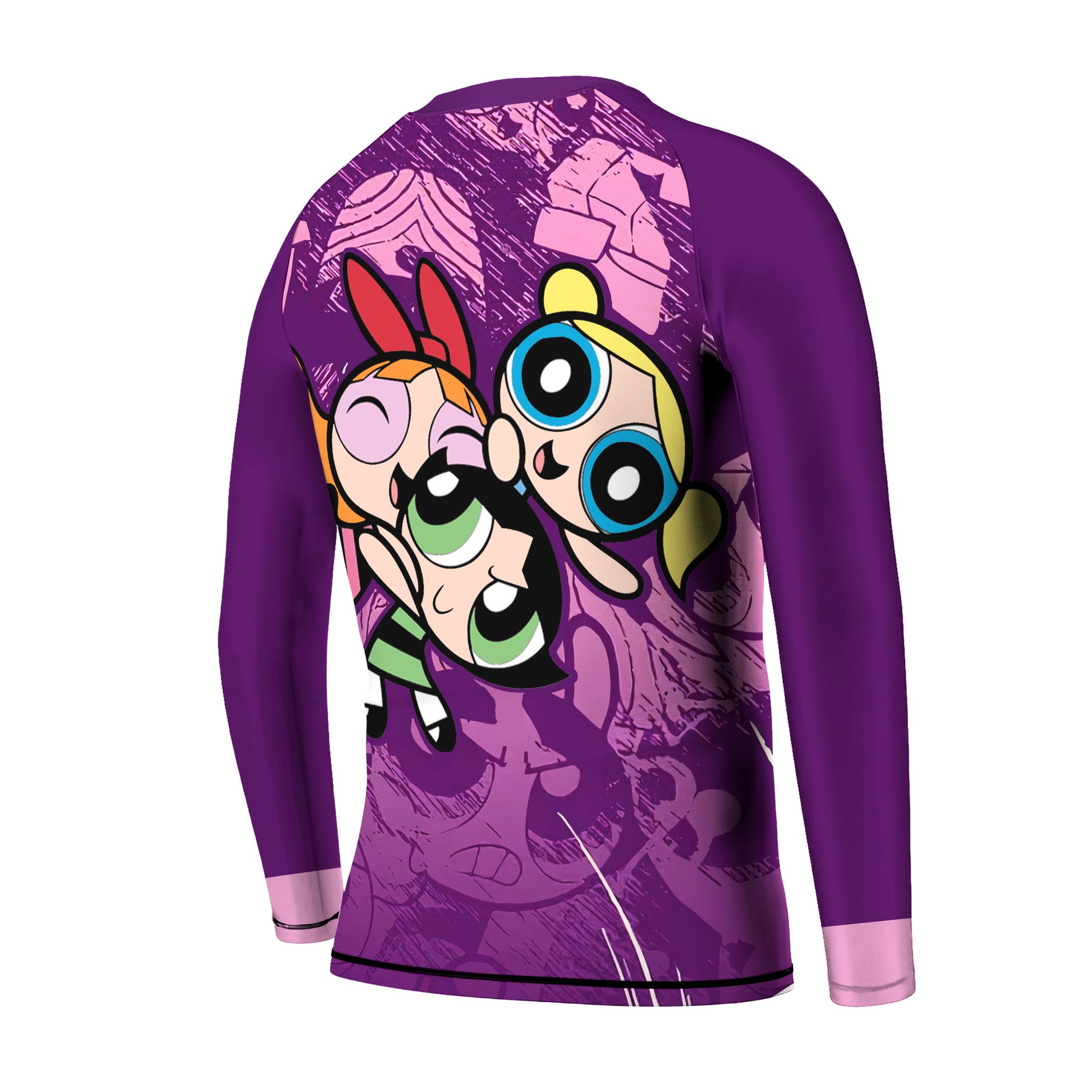 Powerpuff Girl Trio Violet Kids Rash Guard