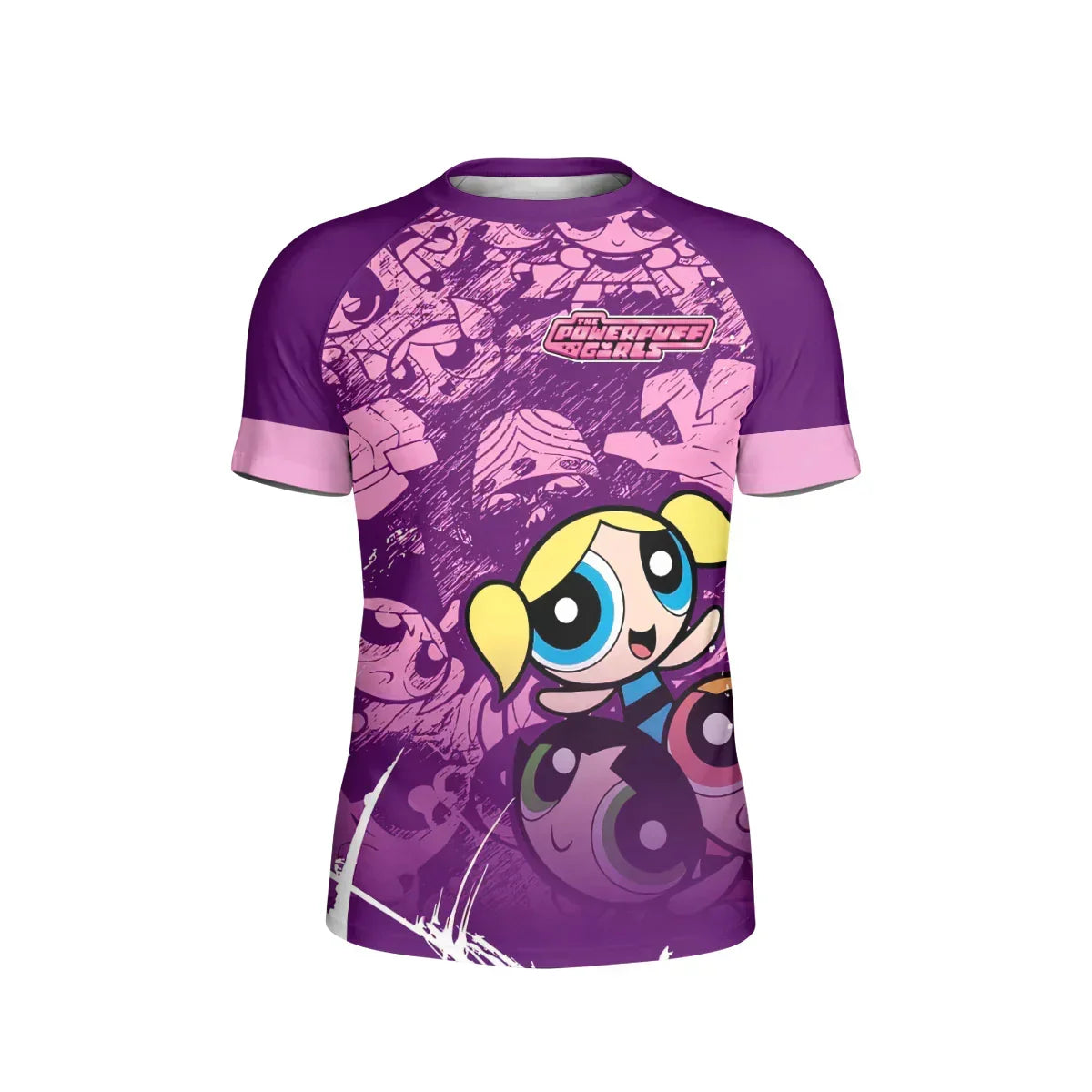 Powerpuff Girl Trio Violet Kids Rash Guard
