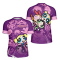 Powerpuff Girl Trio Violet Kids Rash Guard