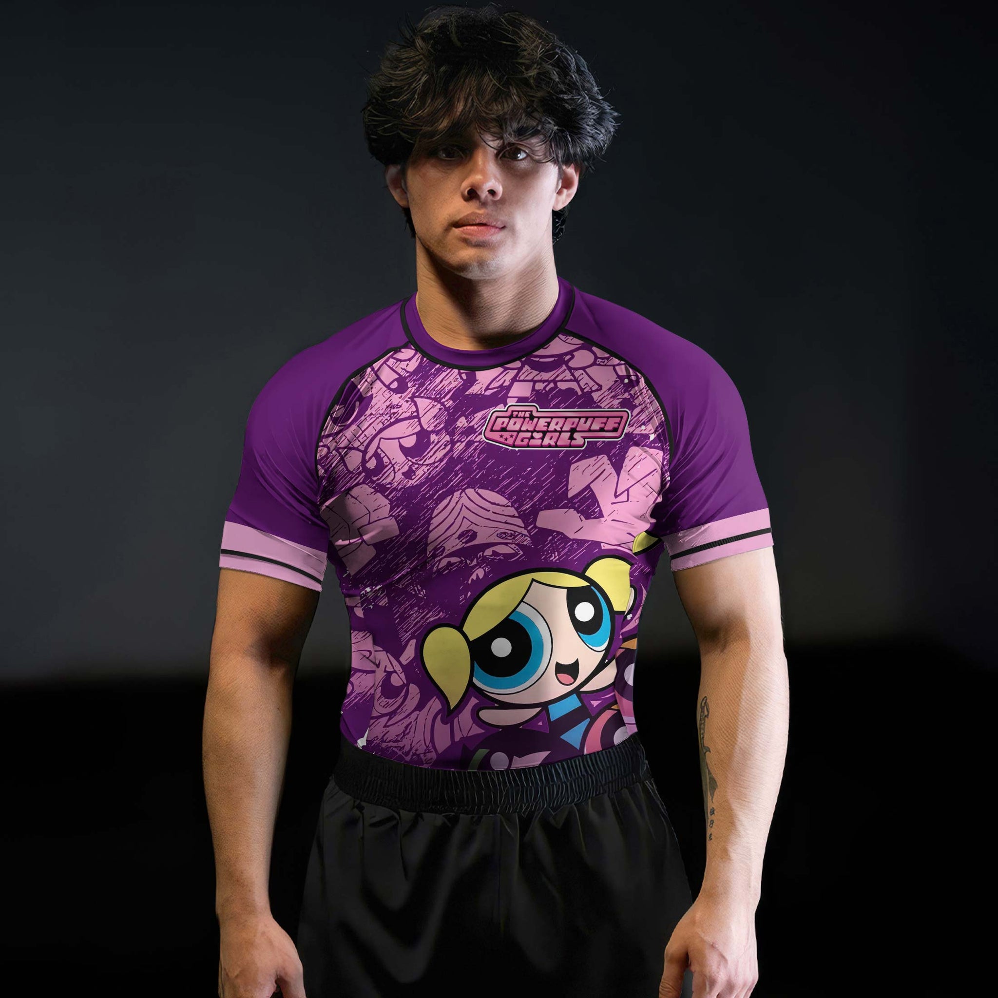 Powerpuff Girl Trio Violet Rash Guard
