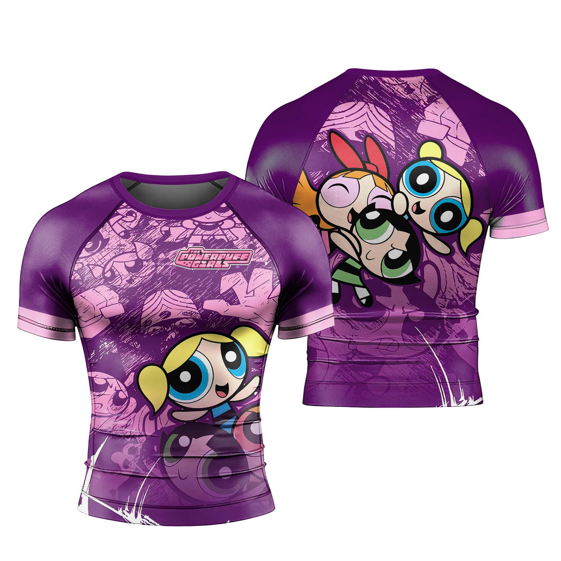 Powerpuff Girl Trio Violet Rash Guard