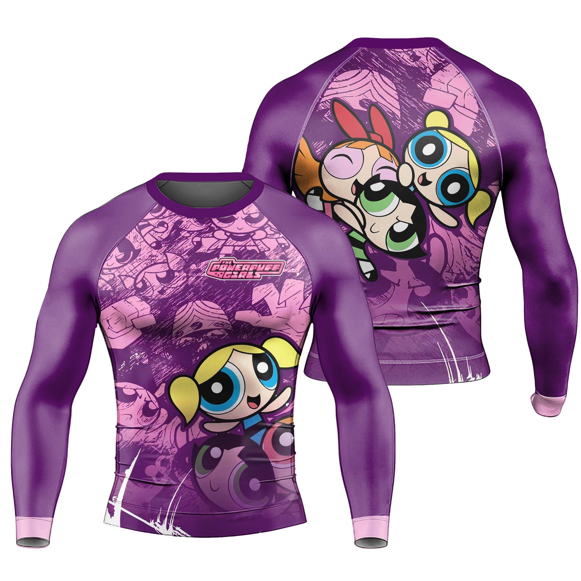 Powerpuff Girl Trio Violet Rash Guard