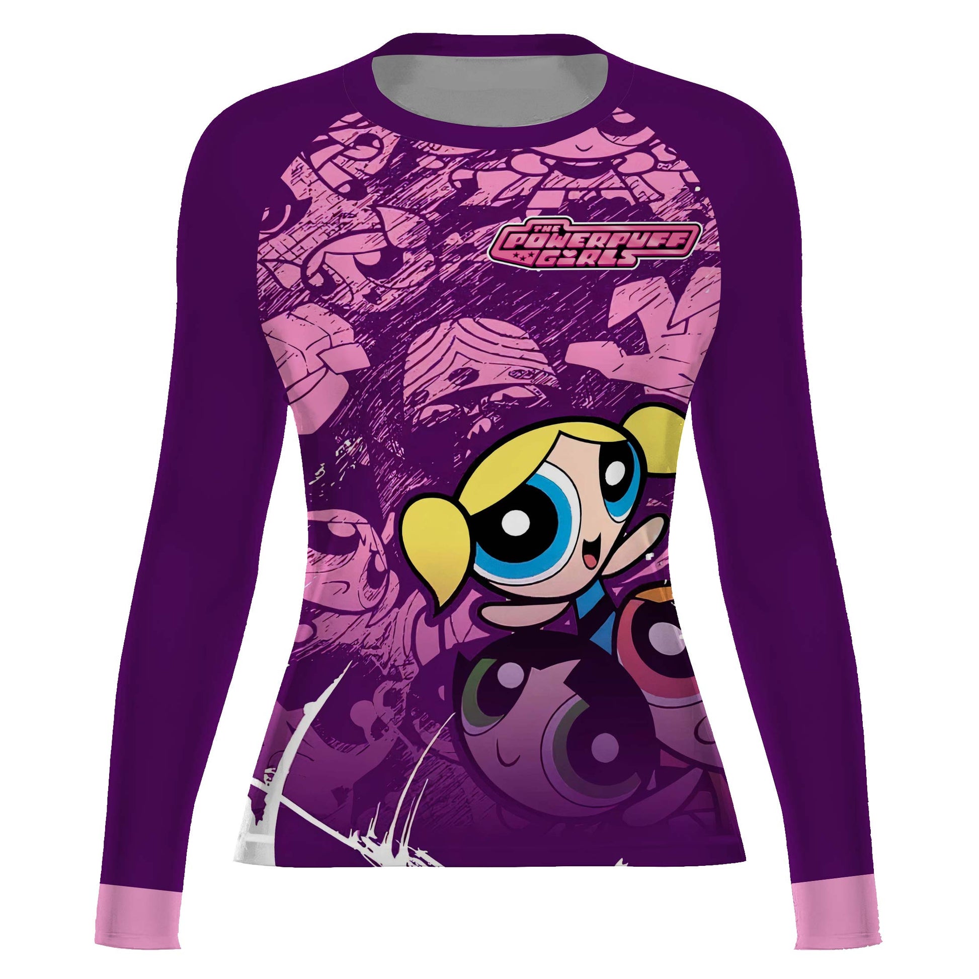 Powerpuff Girl Trio Violet Rash Guard