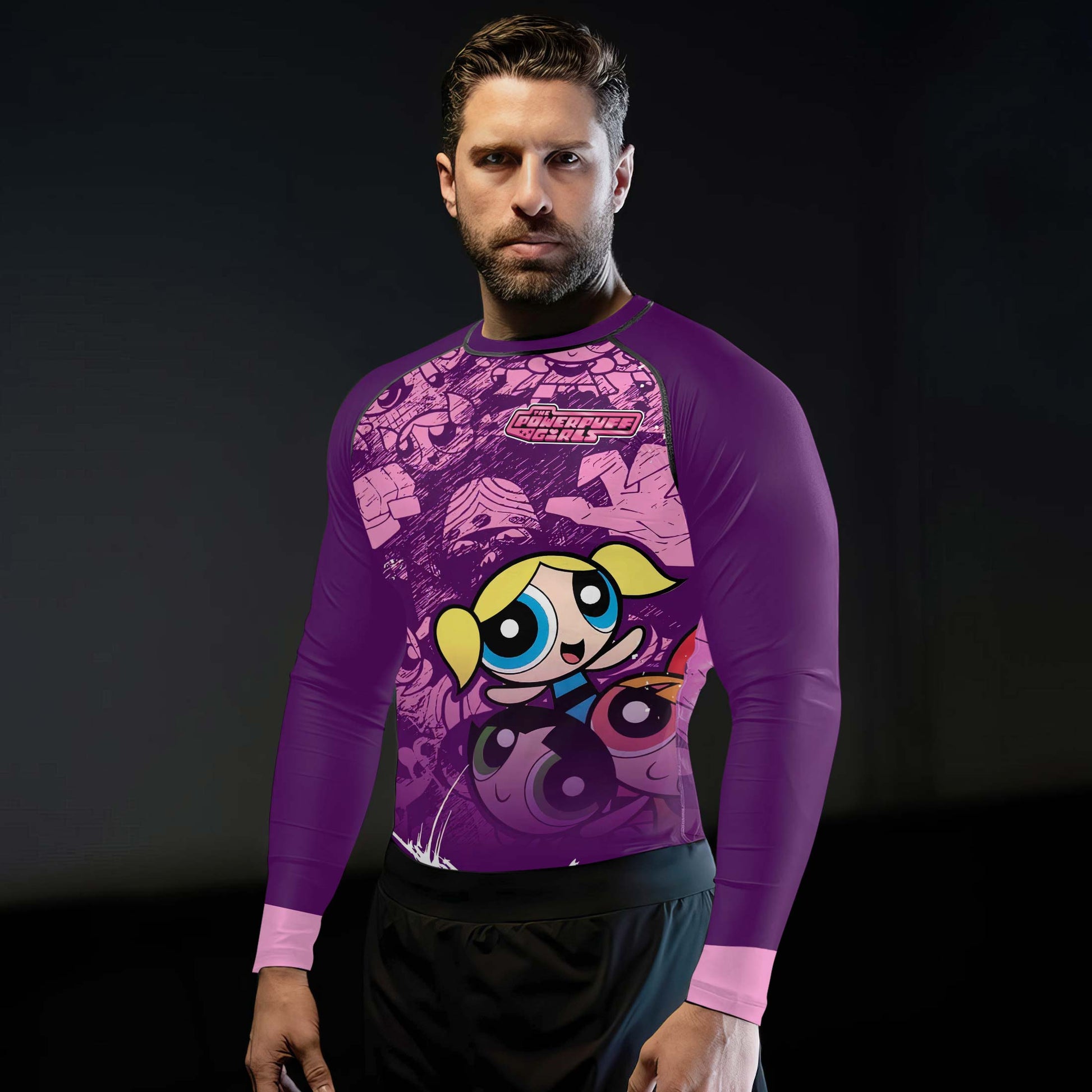 Powerpuff Girl Trio Violet Rash Guard