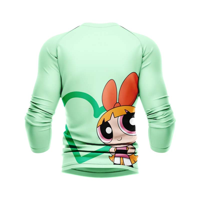 Powerpuff Girls Heart Long Sleeve Rash Guard