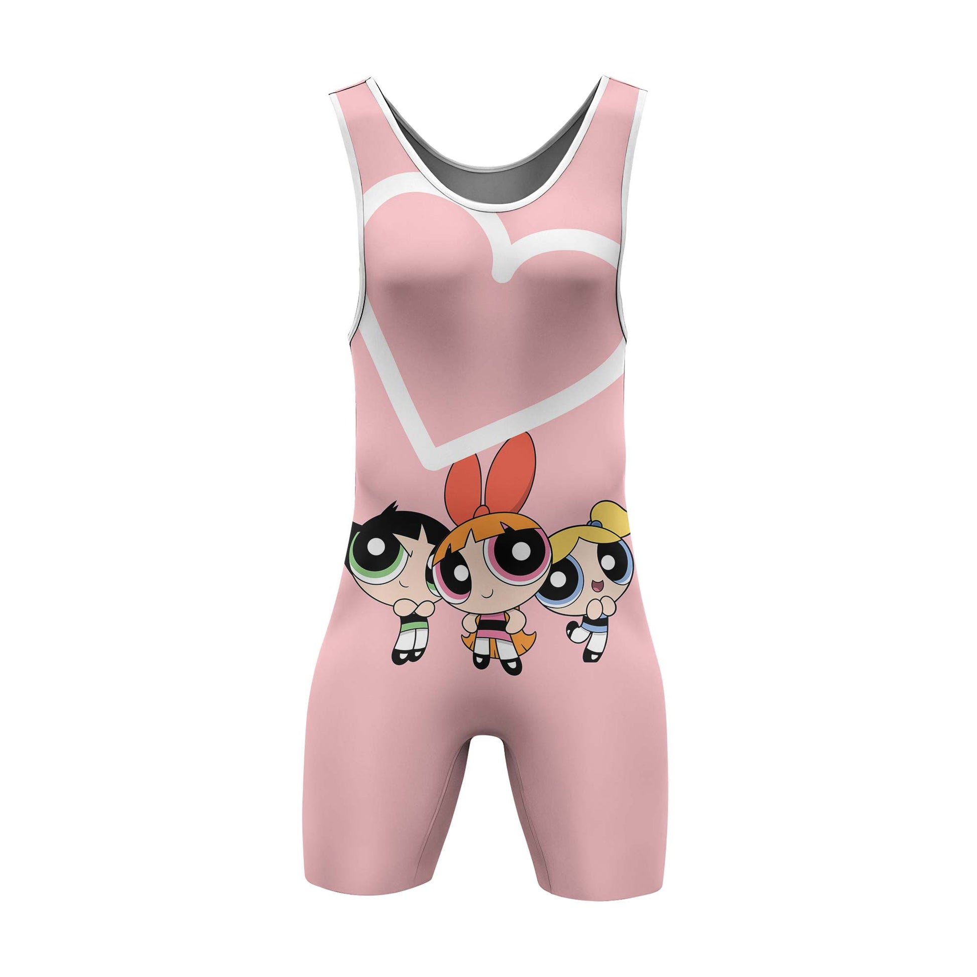 Powerpuff Girls Heart Wrestling Singlet