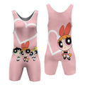 Powerpuff Girls Heart Wrestling Singlet
