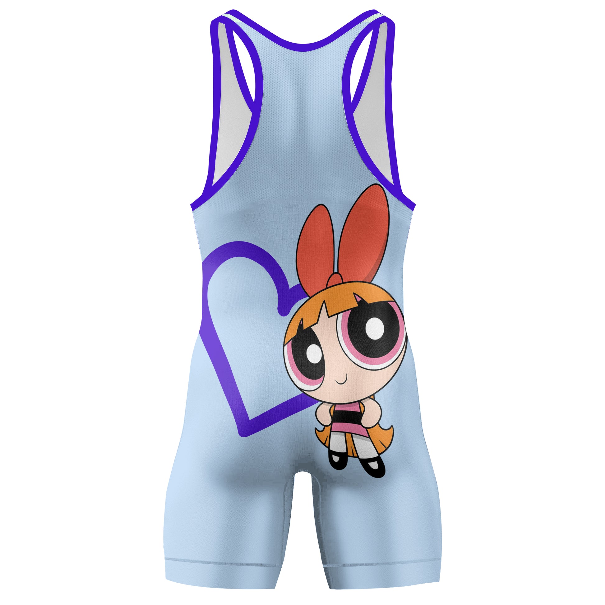 Powerpuff Girls Heart Wrestling Singlet