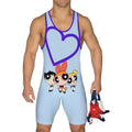 Powerpuff Girls Heart Wrestling Singlet