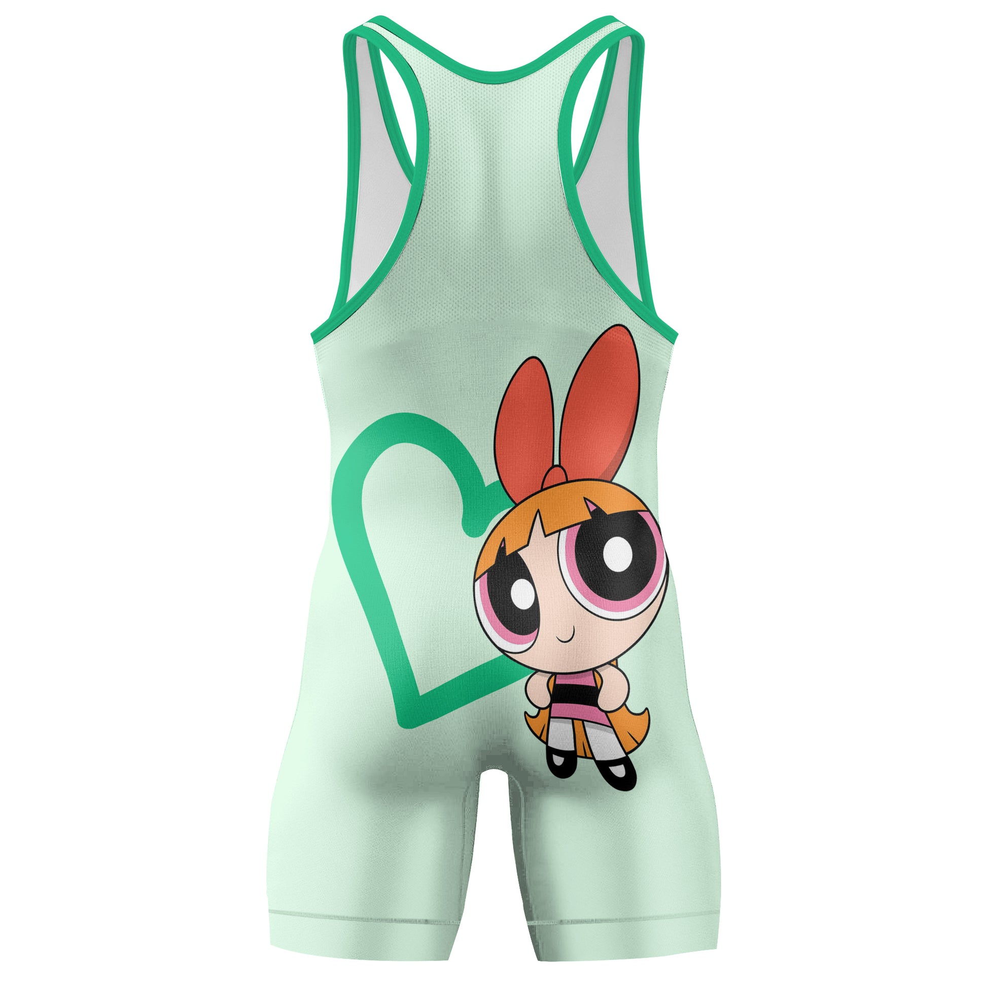 Powerpuff Girls Heart Wrestling Singlet