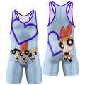 Powerpuff Girls Heart Wrestling Singlet