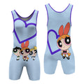 Powerpuff Girls Heart Wrestling Singlet