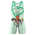 Powerpuff Girls Heart Wrestling Singlet