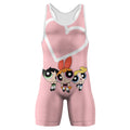 Powerpuff Girls Heart Wrestling Singlet