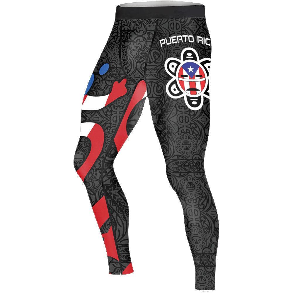 Puerto Rican Spirit Men's Compression Leggings