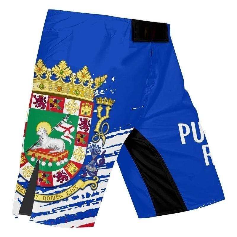 Puerto Rican Spirit Shield Fight Shorts