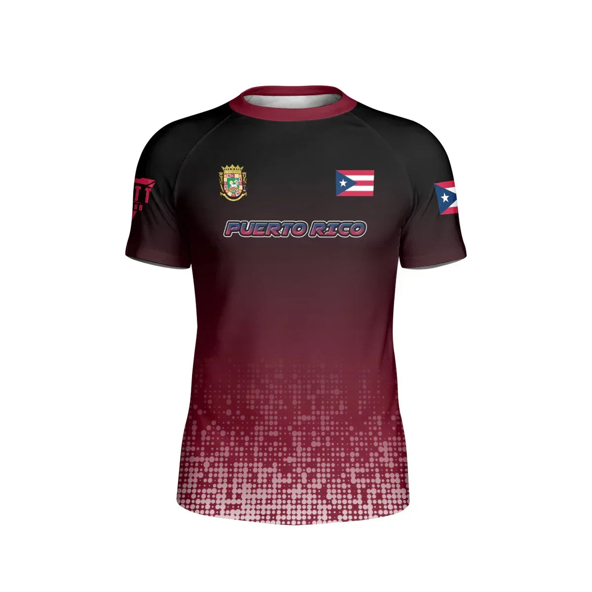 Puerto Rico Halftone Kids Rash Guard