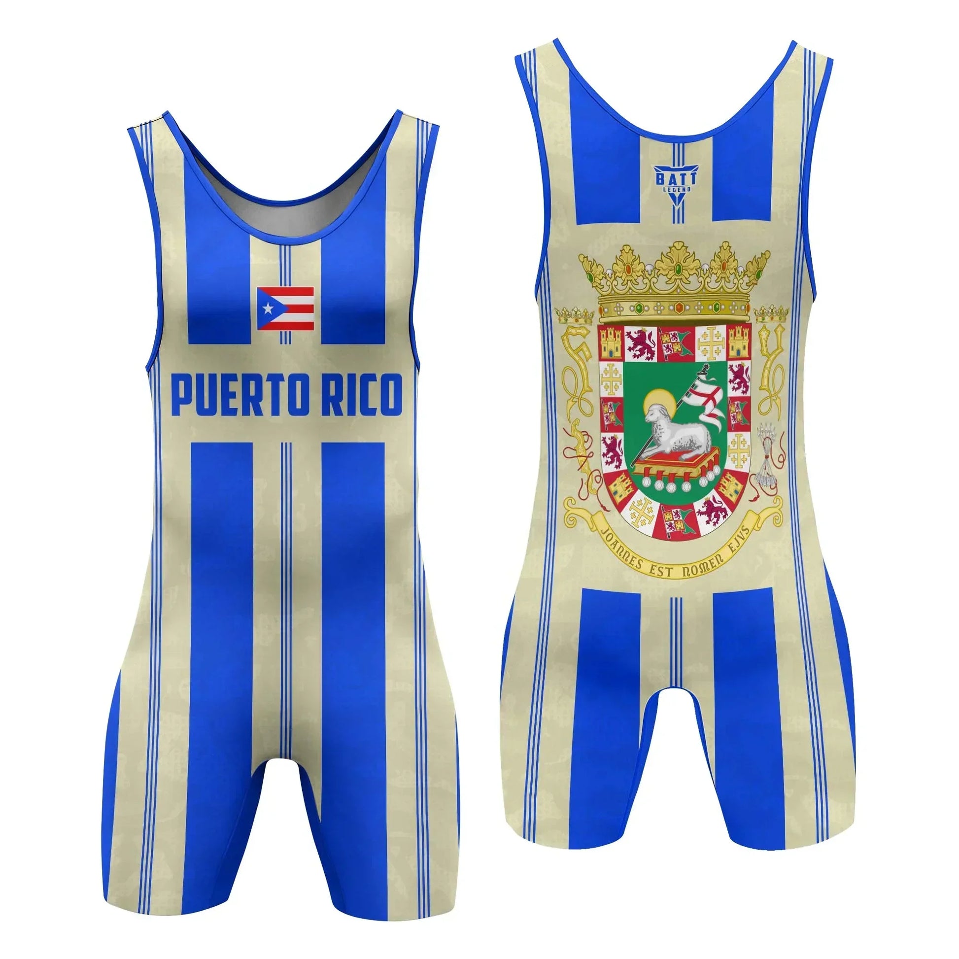 Puerto Rico Heritage Force Wrestling Singlet