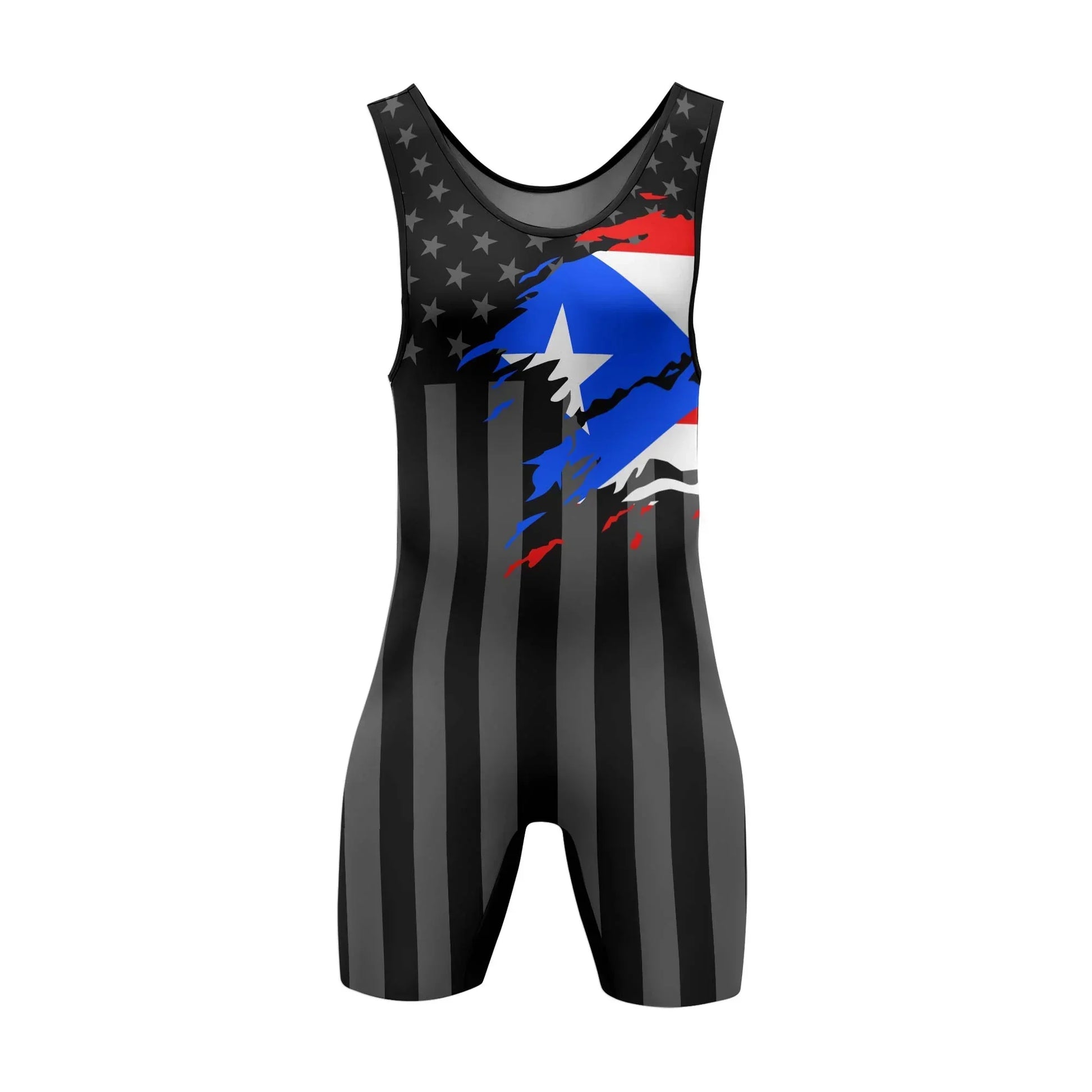 Puerto Rico Phantom Division Wrestling Singlet