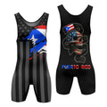 Puerto Rico Phantom Division Wrestling Singlet