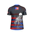 Puerto Rico Skull Fighter Kids Rash Guard