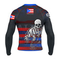Puerto Rico Skull Fighter Rash Guard