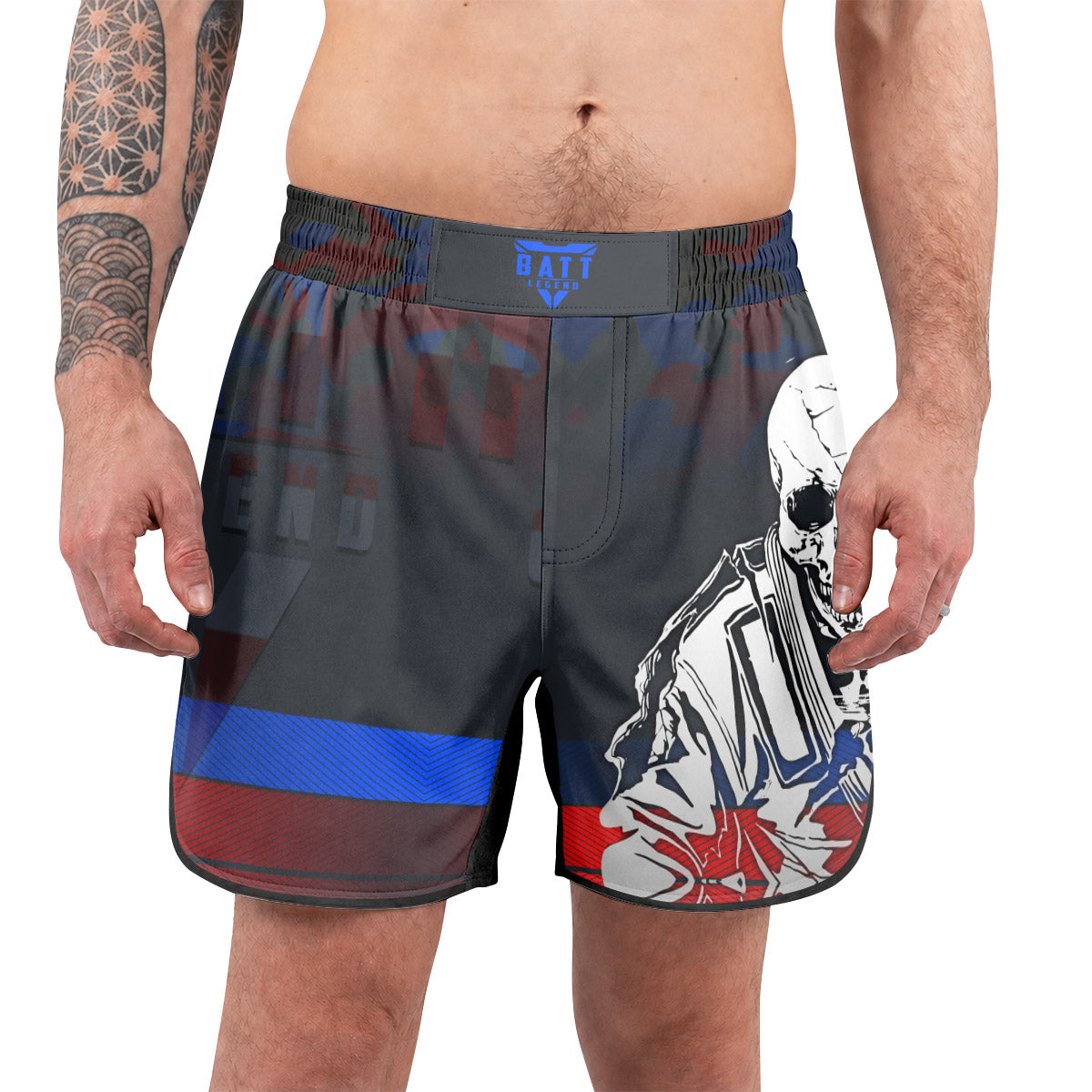 Puerto Rico Skull Fighter Grappling Shorts